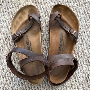 Birkenstock Brown Leather Sandals
